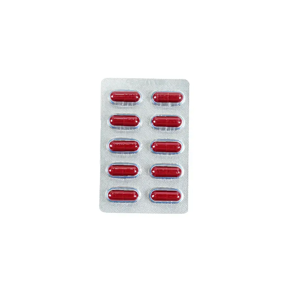 Dark Red Color 10-Capsule Pack Sildenafil Capsules-Bulk Packing
