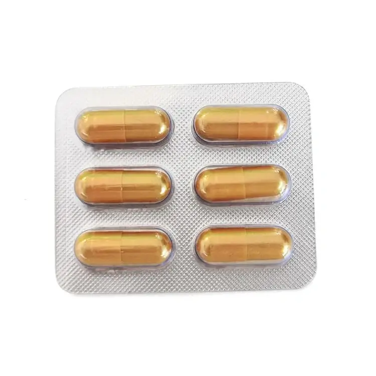 6-capsule pack of gold sildenafil capsules