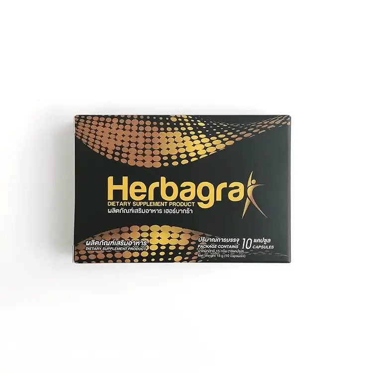 10 Blisters Gold Herbagra Sildenafil Capsules - 图片 2