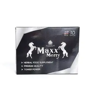 White-Black Box Packaging 10 Counts Blue Capsules-Maxx Merry