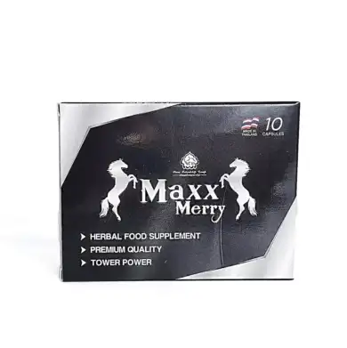 White-Black Box Packaging 10 Counts Blue Capsules-Maxx Merry