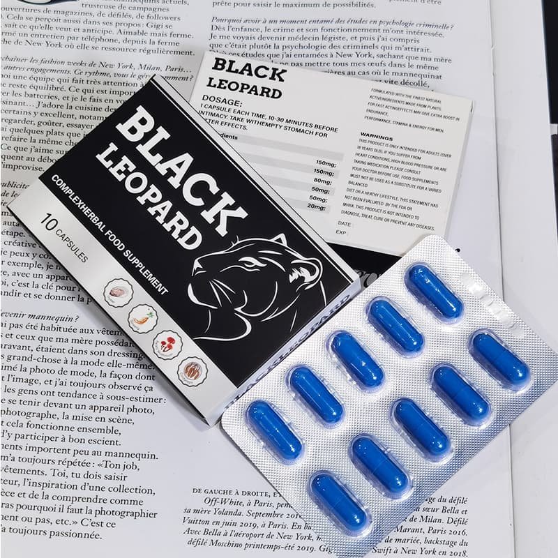 OEM Black Leopard Male's Impotence/Erectile Dysfunction Sildenafil Capsules - Image 8