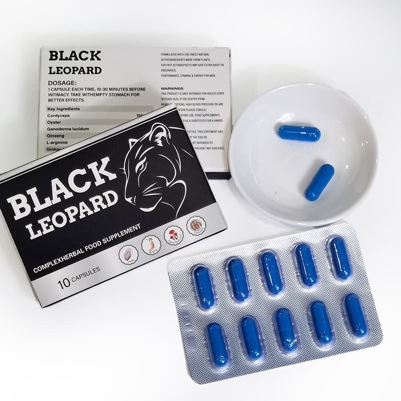 OEM Black Leopard Male's Impotence/Erectile Dysfunction Sildenafil Capsules - Image 6