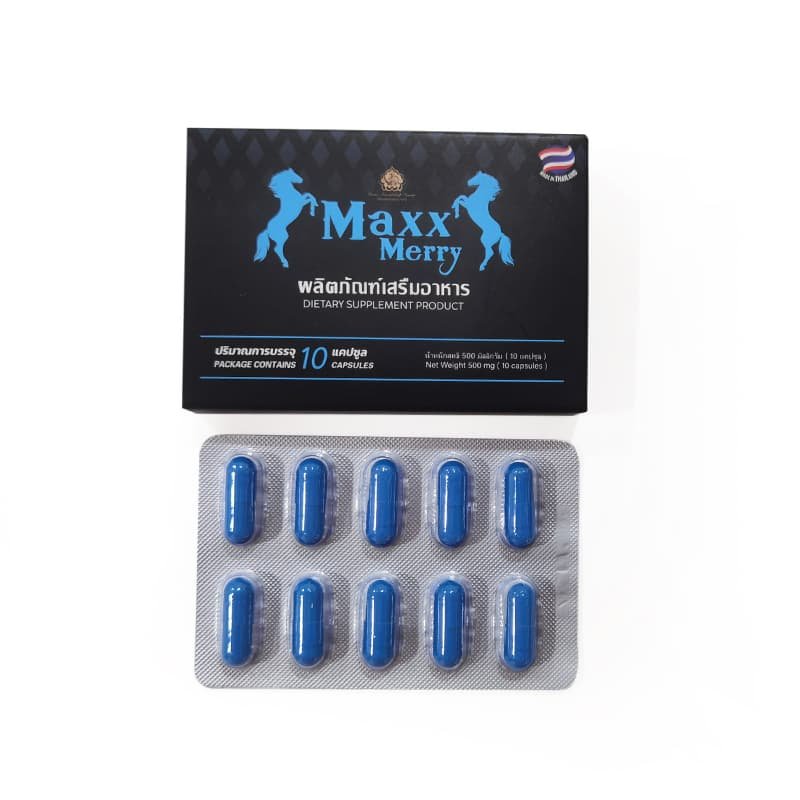 Maxx Merry Male's 10 Blue Sildenafil Capsules - Image 4