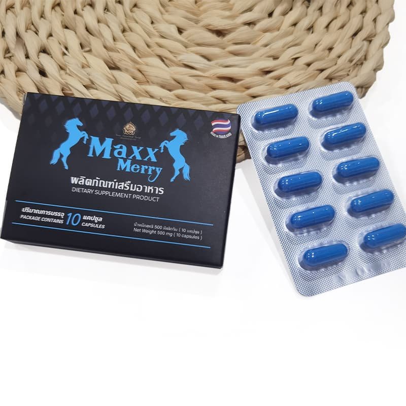 Maxx Merry Male's 10 Blue Sildenafil Capsules - Image 6