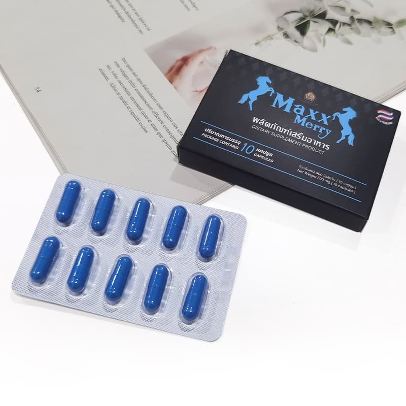 Maxx Merry Male's 10 Blue Sildenafil Capsules - Image 5